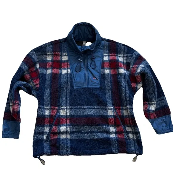 Adidas by Stella McCartney Blue and Red Plaid Jacket - Picture 8 of 8